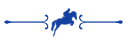 Blue barbell icon with a broken silhouette in the center, symbolizing a gym or fitness concept
