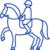 horse rider icon small